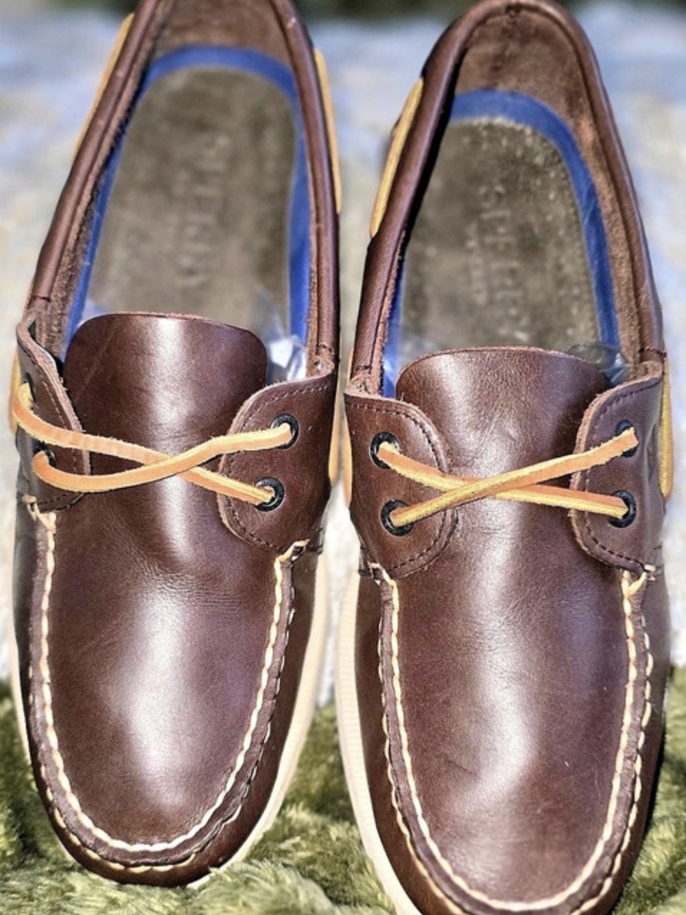 Sperry Authentic Original 2-Eye Boat Shoe Leather Men's 9.5 M